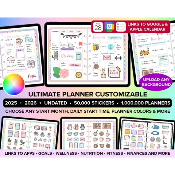 10GB+ Digital Planners, Journals, & Trackers