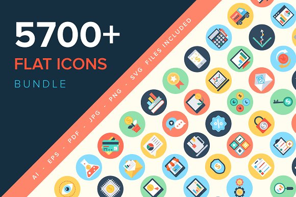 5GB++ Fonts, SVGs & Icons