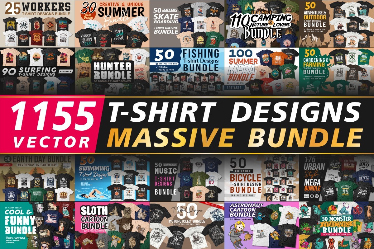 2000+ T-Shirt Designs Asset