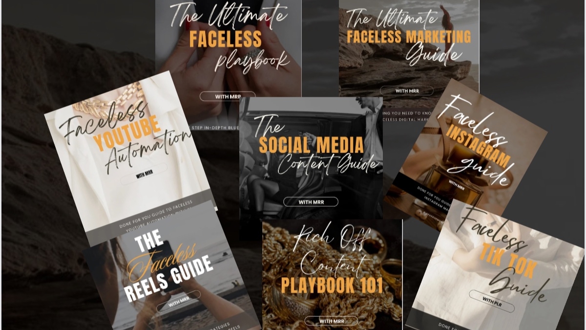 SOCIAL MEDIA , FACELESS,BOOKS, REELS AND MORE BUNDLES