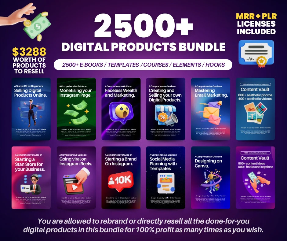 500+ Digital Product Ideas Bundles