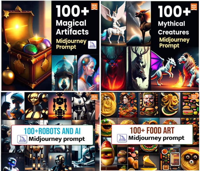 13k+ Midjourney Promps Bundle