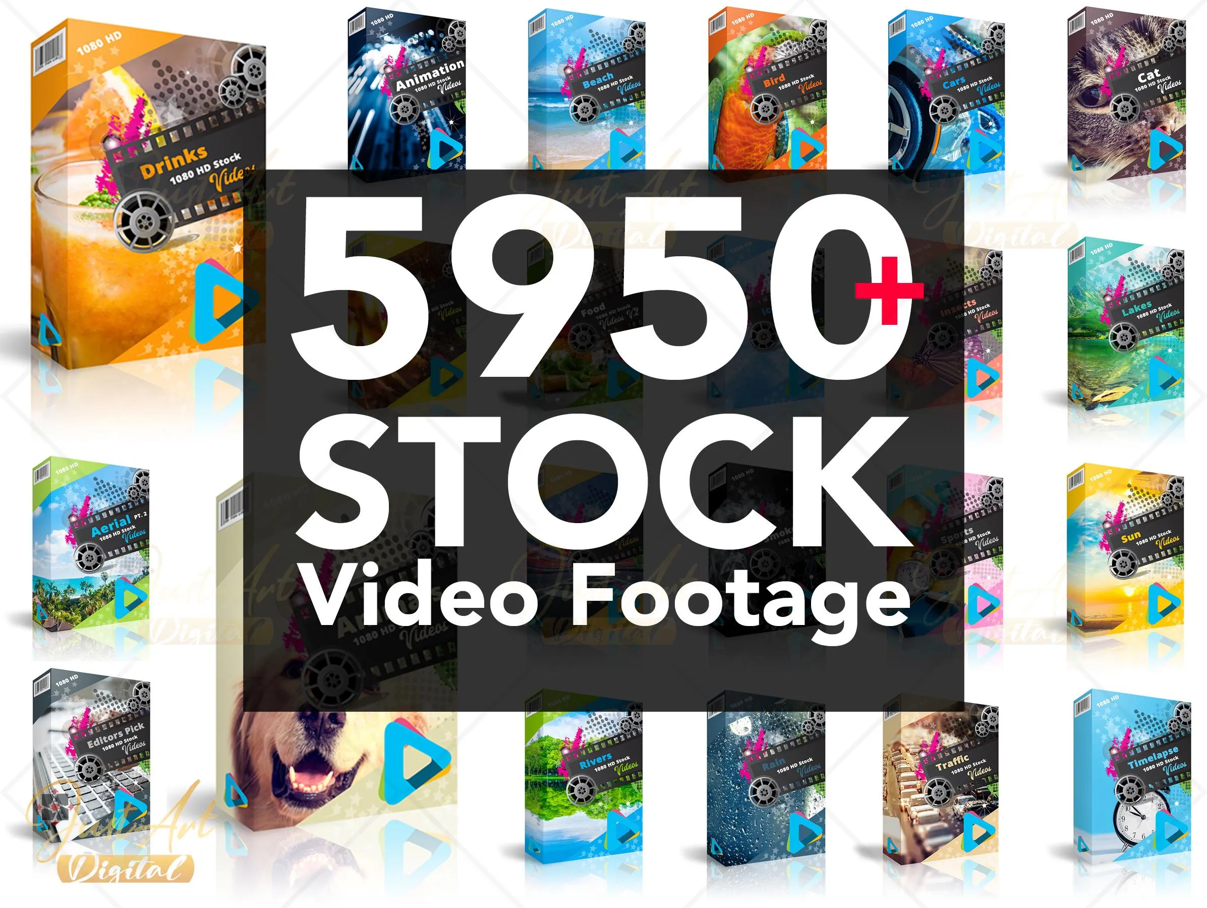 20GB+ HD Stockvideo Bundles